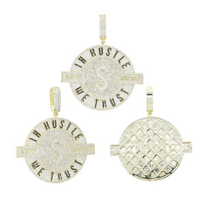 Colgante de Plata de Ley 925 con Diamante Cultivado en Laboratorio de Corte Redondo, Diseño Personalizado para Hombre, Joyería Hip Hop Elegante de Alta Calidad - Product Image 6