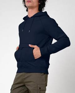 2025 Custom Premium Men's <b>Hoodies</b> High Quality Pullover Streetwear with <b>Zip</b> <b>Pocket</b> Dark Blue for Winter at an Price - Product Image 6