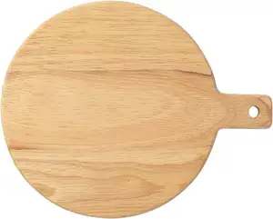 Simple Round Wooden Chopping Board With Handle Anti Slip Vegetable Cutting Board High Quality Customized Finishes Latest Arrival