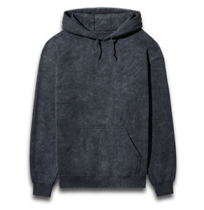 Sweat-shirt à capuche oversize en coton mélangé Stone Wash pour homme, sweat-shirt vintage délavé à l'acide, sweat-shirt délavé avec impression sérigraphique - Product Image 1