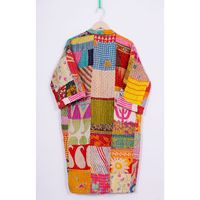 Fabricant Grossiste Indien Artisanat Fait Main Femme Vintage Kantha Imprimé Matelassé 100% Coton Respirant Ceinture Patchwork Extérieur