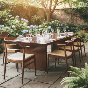 Mesa de Comedor Gigante de Madera Suar, Moderna, Minimalista y Duradera, al Mejor Precio Directo de Fábrica, para Muebles de Hotel y Uso en Restaurantes - Product Image 5