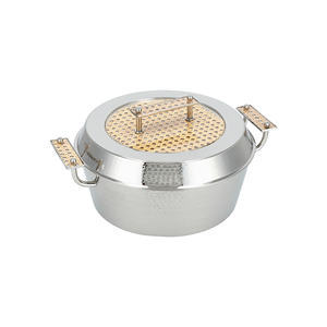 Cazuela de Metal con acabado negro más vendida, fondo plateado, alta calidad, ecológica, 24cm de diámetro, comida para servir - Product Image 5