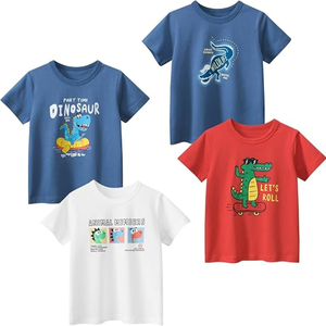 Toddler Boy Knitted Cotton O-Neck Short Sleeve Eco-Friendly Tee Shirt Boutique <b>Clothes</b> Summer Made in Bangladesh - Product Image 1