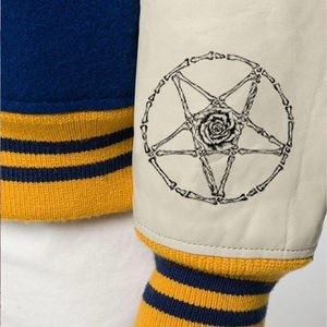 Veste de baseball hip-hop streetwear pour homme, col montant, broderie sur le devant, design 2025 - Product Image 5