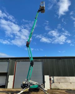 New Design Mobile Small Boom Lift Curved Arm Cherry Picker New Electric Self-Propelled Articulated Steel Towable Pump <b>Engine</b> - Product Image 3