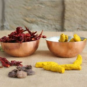 India Craft Hammered Design <b>Big</b> Size Serving <b>Bowl</b> Pure Copper Serving <b>Bowl</b> With Exclusive Design - Product Image 6