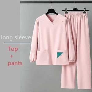 Conjunto de Yoga sin costuras para mujer, ropa de gimnasio de manga larga, Sujetador deportivo de patrón sólido y mallas, ropa de gimnasio transpirable para Fitness - Product Image 6