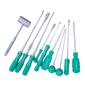 Juego de Instrumentos Quirúrgicos Ortopédicos para Rodilla y Cadera, Certificado ISO13485 Clase I, 11 Piezas, Acero Inoxidable de Alta Calidad, CE - Product Image 1