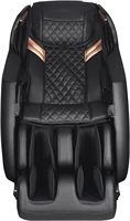 Fauteuil de massage complet par gravité, grand format, avec points de massage Shiatsu, inclinaison, modes de chauffage lombaire et mollets, compression d'air, Bluetooth