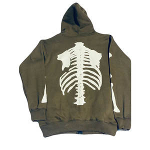 Sudadera con Capucha y Cremallera Completa para Hombre, Diseño de Impresión DTG OEM, Ropa Urbana de Moda, Logotipo Personalizado, Mezcla de Poliéster/Algodón, Alta Calidad, Invierno - Product Image 2