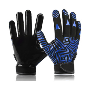 Guantes de receptor de fútbol con logotipo personalizado Premium Guantes de recepción impresos de silicona antideslizantes - Product Image 2