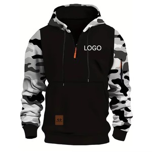 DIY customize your brand logo men's and women's casual zip up <b>hoodie</b> tops, street personality pullover sweatshirts custom gifts - Product Image 6