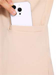 Uniforme Médico Unisex de Mezclilla Ecológico ODM, Pantalones Tipo Jogger con Múltiples Bolsillos, Conjunto de Uniformes con Cuello Alto y Manga Corta para Uso Hospitalario - Product Image 5