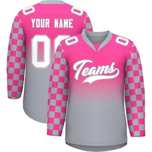 Wholesale Custom <b>Ice</b> Hockey Jersey OEM Factory Price Durable Polyester Sublimation Quick Dry Breathable Teamwear Uniform - Product Image 1