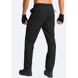 2025 Six poches tactique Cargo hommes pantalons taille haute décontracté léger droit tricoté uni teint tissu OEM hommes pantalons - Product Image 4