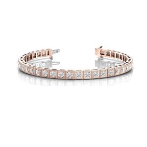 สร้อยข้อมือวินเทจสำหรับผู้ชายสร้อยข้อมือเทนนิส Shay เพชรตัดกลม - Product Image 3