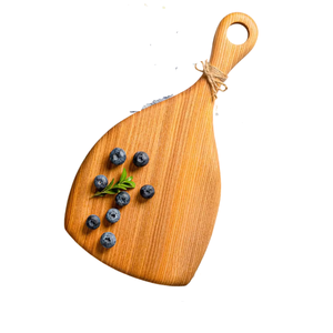 Planche à découper en bois naturel de nouvelle conception avec poignée, couleur brune, planche à découper pour légumes, pain et fromage - Product Image 5