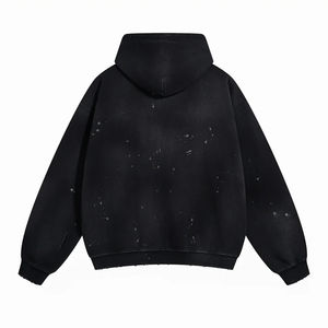 Sweats à capuche pour hommes Distressed Sun Faded Print 100% Cotton Winter Sweatshirts Street Wear Style Unique Vente en gros Prix bas quantité minimale de commande vente - Product Image 2