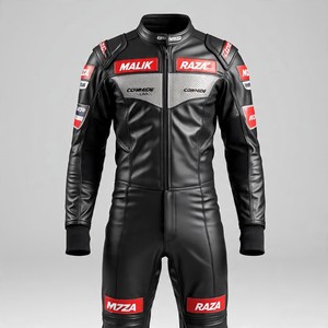 Combinaison de moto en cuir à protection complète étanche et personnalisée pour hommes et femmes - Product Image 4