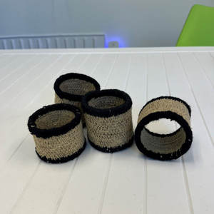 Juego de servilleteros de barro hechos a mano, Decoración de mesa rústica, accesorio de comedor único, Idea de regalo - Product Image 6