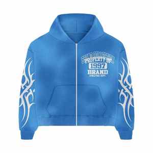 Sudadera con capucha de hombre lavada Vintage de alta calidad diseño personalizado Sun Fade 100% algodón ropa de calle de invierno caliente-sudaderas con capucha al por mayor - Product Image 4