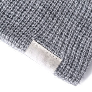 Alta calidad Unisex invierno tejido Color sólido poliéster venta al por mayor personalizado de alta calidad invierno Unisex algodón largo Beanie2026 - Product Image 6