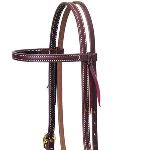 Nouvelle arrivée en cuir véritable Headstall Western Horse Bride Horse Tack en cuir Western Headstall Cowboy Western Horse Tack Set - Product Image 1