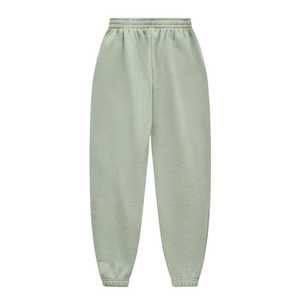 Pantalones de chándal ligeros de lana verde salvia para hombre, pantalones de chándal ajustados elásticos suaves, ropa de calle informal para todos los días, gimnasio de entrenamiento cómodo - Product Image 2