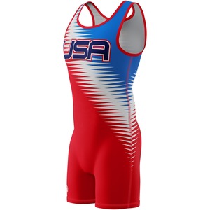 Wrestling Singlets Trending Fashion Factory Rate Mejor fabricante Nuevo estilo Logotipo personalizado Cortar y coser Wrestling Singlets - Product Image 3