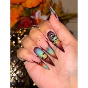 Uñas Postizas Desert Aura con Diseño Elegante para un Estilo Sofisticado - Product Image 4