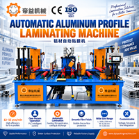 Machine de laminage automatique de film protecteur pour profilés en aluminium avec découpe automatique du film par PLC, haute productivité