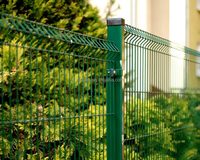 Panneau 3D en acier galvanisé, treillis soudé, clôture de jardin, clôture de sécurité, panneau de clôture 3D pour jardins résidentiels