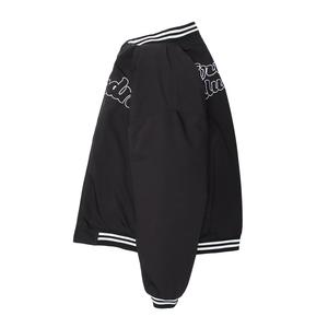 Blouson aviateur personnalisé en satin de baseball en coton pour hommes impression décorative motif fermeture éclair hiver veste chaude rembourrée haut - Product Image 3