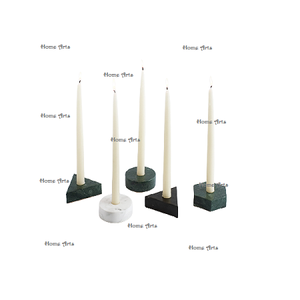 Set Of 5 Small Size Marble <b>Tealight</b> Candle Holder Highest Quality Different Shapes Candle Holder For Wedding Use - Product Image 1