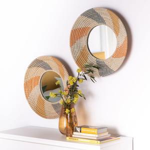 Magnifiques miroirs muraux en paille naturelle tissés à la main, meilleur prix, miroir décoratif en herbe marine pour l'aménagement intérieur - Product Image 6