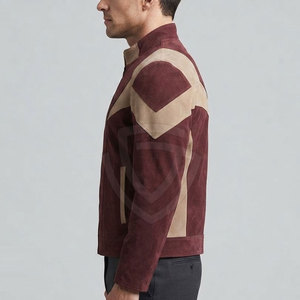 Classic Men <b>Suede</b> <b>Leather</b> <b>Jacket</b> Crafted From Soft Genuine <b>Suede</b> With Timeless Design For Casual Outdoor Travel And Daily Wear - Product Image 5