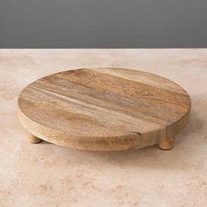 Modern Simplicity <b>Oval</b> Acacia Wood Serving Tray Children's Snacks Fruit Food Supplement Cake <b>Plate</b> by f s i - Product Image 1
