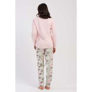 KADIN P.SUPREM XXL O YAKA UZUN KOL ETEGI OVAL PIJAMA TAKIM - สีชมพู - สีชมพู - Product Image 5