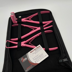 Herramientas de extensión de cabello Rosa Juego de alicates de extensión de cabello de acero inoxidable sostenible al por mayor que incluye cinta en alicates, maquinilla de afeitar - Product Image 4