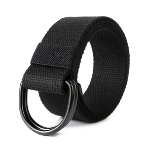 Tactical Canvas Men Belt High Quality Unisex <b>Snap</b> Buttons Buckle Waistband Party Customized Brand Female Belt Fabric for Jeans - Product Image 1
