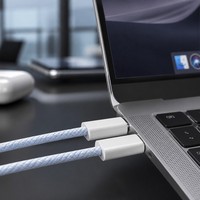 Kabel Data Pengisian Cepat PD 65W Bersertifikasi CE FCC, Kabel Universal Berbahan Paduan Seng dengan Jalinan Kain untuk Laptop dan Smartphone