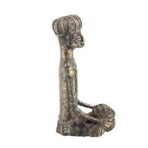 Esculturas de latón indio hechas a mano para hombres antiguos, estatua de decoración para el hogar, artículos de regalo, altura: 15 cm, SNS-1363 - Product Image 4