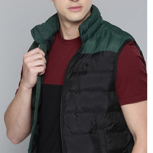 Nouveau design pour hommes 100% polyester coupe-vent doux gilet extérieur sans manches veste élégante bulle Softshell veste et chandails pour hommes - Product Image 4
