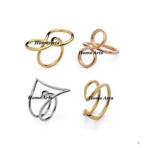 Servilletero de Metal de Color dorado hecho a mano, tamaño y forma personalizados, servilletero de tela de Home Arts - Product Image 6