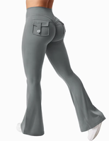Nuevos Leggings de Yoga para Mujer, Sólidos, Transpirables, de Cintura Alta, Moldeadores, con Bolsillo Frontal, Elásticos en Cuatro Direcciones, de Spandex/Nylon, de Secado Rápido
