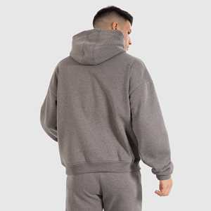 Sudadera con capucha de gran tamaño para hombre de alta calidad, jersey con hombros caídos, invierno, peso pesado, algodón, sin cuerdas, estilo polar, Haus Industries - Product Image 6