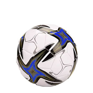 Ballon de football de taille 3 personnalisé de haute qualité, en cuir PU, cousu à la machine, ballon de sport promotionnel fabriqué au Pakistan - Product Image 2