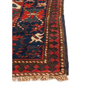 Tapis en laine noués à la main Kiaan, rose et violet, Paem-1327, motif géométrique abstrait, style Tabriz, rectangulaire, pour la maison, le salon, le couloir - Product Image 4