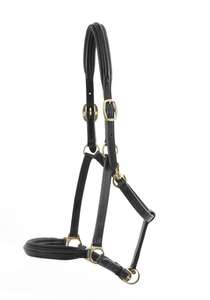 Halter en cuir rembourré leur licou en cuir rembourré avec du cuir de haute qualité, ce qui est parfait pour un usage quotidien - Product Image 4